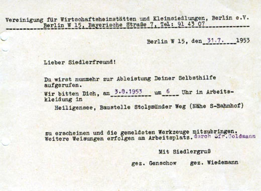 Selbsthilfeaufforderung