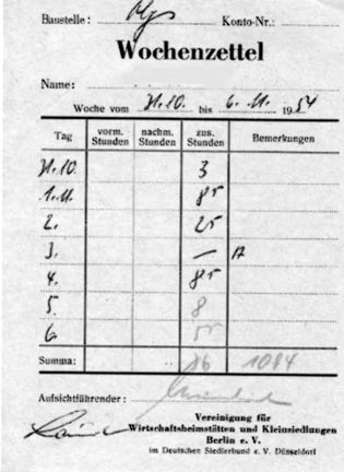 Wochenzettel